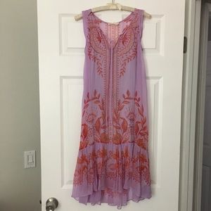 Anthropologie Silk Shift Dress